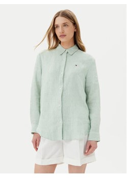 Tommy Hilfiger Koszula WW0WW44679 Zielony Regular Fit ze sklepu MODIVO w kategorii Koszule damskie - zdjęcie 180404212