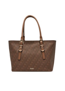 TOUS Torebka Buckles Silhouette 2002201943 Brązowy ze sklepu MODIVO w kategorii Torby Shopper bag - zdjęcie 180404214