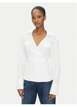 Tommy Hilfiger Koszula WW0WW44697 Écru Regular Fit ze sklepu MODIVO w kategorii Koszule damskie - zdjęcie 180404271