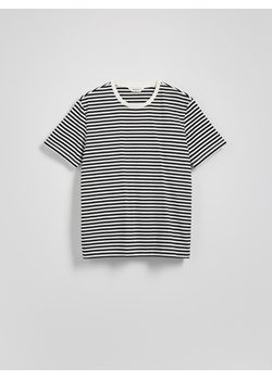 Reserved - T-shirt regular w paski - czarny ze sklepu Reserved w kategorii T-shirty męskie - zdjęcie 180404850