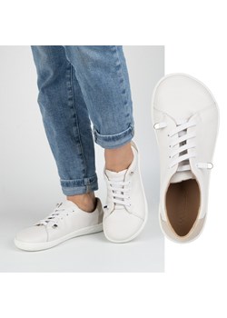 Buty damskie barefoot minimalistyczne skórzane 0771W białe ze sklepu butyolivier w kategorii Półbuty męskie - zdjęcie 180405834