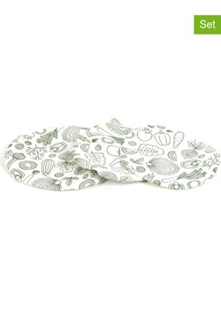 COOK CONCEPT Pokrywki wielokrotnego użytku (3 szt.) w kolorze biało-zielonym - id: 10189167 - marki Cook Concept - 180406242 COOK CONCEPT Pokrywki wielokrotnego użytku (3 szt.) w kolorze biało-zielonym ze sklepu Limango Polska w kategorii Akcesoria kuchenne - zdjęcie 180406242