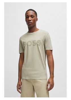 Hugo Boss Koszulka w kolorze beżowym ze sklepu Limango Polska w kategorii T-shirty męskie - zdjęcie 180406550