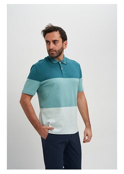 Marks &amp; Spencer Koszulka polo w kolorze turkusowo-białym ze sklepu Limango Polska w kategorii T-shirty męskie - zdjęcie 180406751
