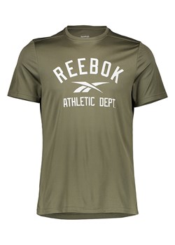 Reebok Koszulka sportowa &quot;Poly&quot; w kolorze khaki ze sklepu Limango Polska w kategorii T-shirty męskie - zdjęcie 180407091