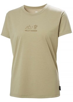 Helly Hansen Koszulka funkcyjna &quot;Skog Graphic Tee&quot; w kolorze khaki ze sklepu Limango Polska w kategorii Bluzki damskie - zdjęcie 180407934