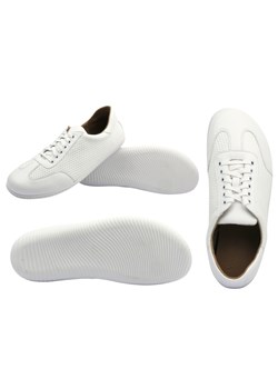 Barefoot skórzane minimalistyczne półbuty męskie białe Wasak 0742 ze sklepu ulubioneobuwie w kategorii Półbuty męskie - zdjęcie 180410982