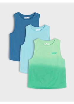 Sinsay - Koszulki bez rękawów 3 pack - wielobarwny ze sklepu Sinsay w kategorii T-shirty chłopięce - zdjęcie 180413624