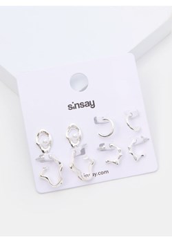 Sinsay - Kolczyki 4 pack - srebrny ze sklepu Sinsay w kategorii Kolczyki - zdjęcie 180413930