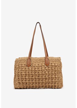 Ciemnobeżowa Torebka Shopperka w Stylu Boho Galomirea ze sklepu renee.pl w kategorii Torby Shopper bag - zdjęcie 180414232