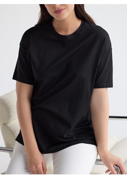 Reserved - T-shirt oversize z modalem - czarny ze sklepu Reserved w kategorii Bluzki damskie - zdjęcie 180415441