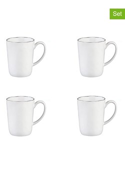 Björn Kubki (4 szt.) "Pure" w kolorze biało-czarnym - 400 ml - id: 16590034 - marki Björn - 180416103 Björn Kubki (4 szt.) "Pure" w kolorze biało-czarnym - 400 ml ze sklepu Limango Polska w kategorii Dzbanki i zaparzacze - zdjęcie 180416103