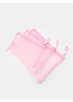 Sinsay - Kosmetyczki 3 pack - różowy ze sklepu Sinsay w kategorii Kosmetyczki - zdjęcie 180416903