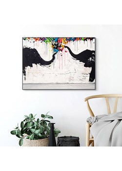 Orangewallz Druk artystyczny &quot;Elephant Butterflies&quot; w ramce ze sklepu Limango Polska w kategorii Obrazy - zdjęcie 180417142