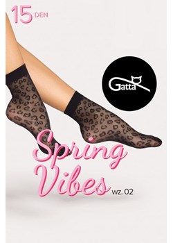 Skarpetki Gatta Spring Vibes 02 15 DEN nero ze sklepu kontri.pl w kategorii Skarpetki damskie - zdjęcie 180417602