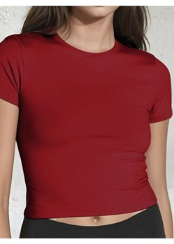 Sinsay - Koszulka crop top - czerwony ze sklepu Sinsay w kategorii Bluzki damskie - zdjęcie 180417862