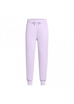 Dziewczęce spodnie dresowe Under Armour UA Rival Fleece Joggers - fioletowe ze sklepu Sportstylestory.com w kategorii Spodnie dziewczęce - zdjęcie 180417921