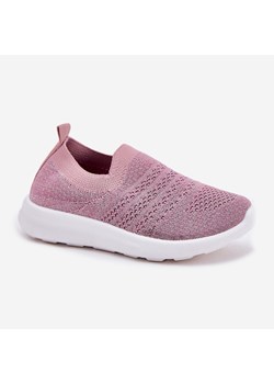Dziecięce Wsuwane Buty Sportowe Różowe ze sklepu ButyModne.pl w kategorii Buty sportowe dziecięce - zdjęcie 180418153