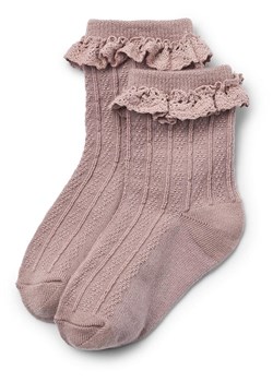 Wheat Wełniane skarpety w kolorze jasnoróżowym ze sklepu Limango Polska w kategorii Skarpetki dziecięce - zdjęcie 180418621