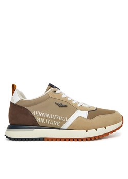 Sneakersy Aeronautica Militare 251SC283CT3544 Beżowy ze sklepu eobuwie.pl w kategorii Buty sportowe męskie - zdjęcie 180418840