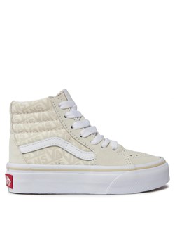 Tenisówki Vans Uy Sk8-Hi VN0A4BUWUC01 Écru ze sklepu eobuwie.pl w kategorii Trampki dziecięce - zdjęcie 180419091