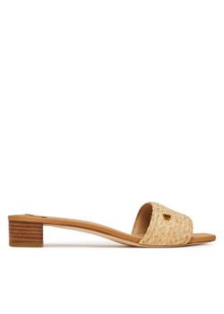 Klapki LAUREN RALPH LAUREN Fay Braided 802966850001 Beżowy ze sklepu eobuwie.pl w kategorii Klapki damskie - zdjęcie 180419234