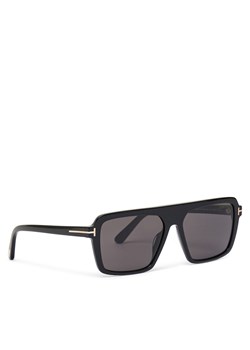 Okulary przeciwsłoneczne Tom Ford Vincent FT1176 01A Czarny ze sklepu eobuwie.pl w kategorii Okulary przeciwsłoneczne męskie - zdjęcie 180419261