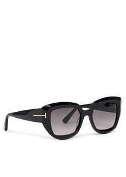Okulary przeciwsłoneczne Tom Ford Satzman FT1192 01B Czarny ze sklepu eobuwie.pl w kategorii Okulary przeciwsłoneczne damskie - zdjęcie 180419451