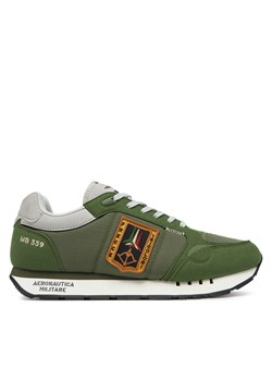 Sneakersy Aeronautica Militare 251SC292CT3331 Zielony ze sklepu eobuwie.pl w kategorii Buty sportowe męskie - zdjęcie 180419550
