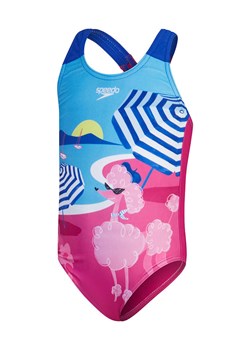 Speedo Strój kąpielowy &quot;Eco Dig&quot; w kolorze różowo-niebieskim ze sklepu Limango Polska w kategorii Stroje kąpielowe - zdjęcie 180419964