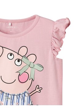 NAME IT Top Peppa 13242959 Różowy Regular Fit ze sklepu MODIVO w kategorii Bluzki dziewczęce - zdjęcie 180420552