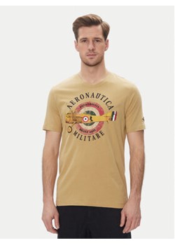 Aeronautica Militare T-Shirt 251TS2414J641 Beżowy Regular Fit ze sklepu MODIVO w kategorii T-shirty męskie - zdjęcie 180420572