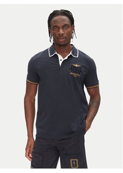 Aeronautica Militare Polo 251PO1859P191 Granatowy Regular Fit ze sklepu MODIVO w kategorii T-shirty męskie - zdjęcie 180422224