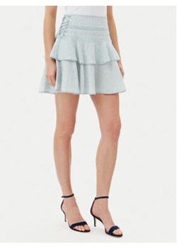 Guess Spódnica midi W5GD85 D5N81 Błękitny Regular Fit ze sklepu MODIVO w kategorii Spódnice - zdjęcie 180422960