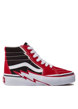 Vans Tenisówki Sk8-Hi Bolt VN000BVJREB1 Czerwony ze sklepu MODIVO w kategorii Trampki dziecięce - zdjęcie 180423224