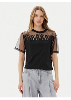 Armani Exchange T-Shirt XW000516 AF10359 UC001 Czarny Cropped Fit ze sklepu MODIVO w kategorii Bluzki damskie - zdjęcie 180423321