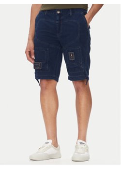 Aeronautica Militare Szorty jeansowe 251BE252CT3507 Granatowy Regular Fit ze sklepu MODIVO w kategorii Spodenki męskie - zdjęcie 180424642