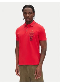 Aeronautica Militare Polo 251PO1853P191 Czerwony Regular Fit ze sklepu MODIVO w kategorii T-shirty męskie - zdjęcie 180425130