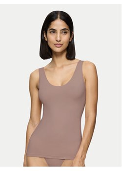 Triumph Bielizna modelująca górna Make-Up Illusion 10222371 Brązowy ze sklepu MODIVO w kategorii Bielizna wyszczuplająca - zdjęcie 180426184