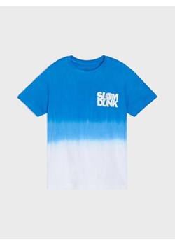 Sinsay - Bawełniana koszulka z efektem ombre - niebieski ze sklepu Sinsay w kategorii T-shirty chłopięce - zdjęcie 180428711