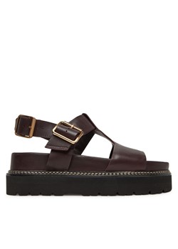 Sandały Clarks Orianna Sky 26181455 Bordowy ze sklepu eobuwie.pl w kategorii Sandały damskie - zdjęcie 180428780