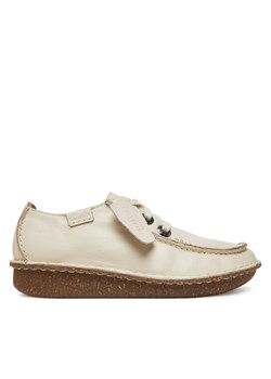 Półbuty Clarks Funny Dream 26181433 Écru ze sklepu eobuwie.pl w kategorii Półbuty damskie - zdjęcie 180428813