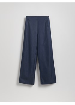 Reserved - Jeansy wide leg z rozcięciem - granatowy ze sklepu Reserved w kategorii Jeansy damskie - zdjęcie 180430453