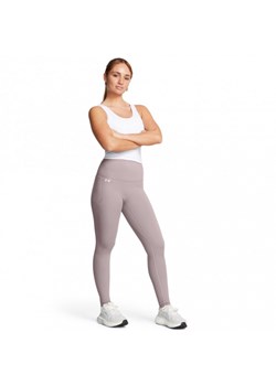 Damskie legginsy treningowe Under Armour Motion UHR Legging - beżowe ze sklepu Sportstylestory.com w kategorii Spodnie damskie - zdjęcie 180430651