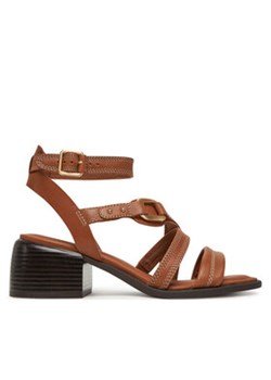 Clarks Sandały Morwyn Strap 26181244 Brązowy ze sklepu MODIVO w kategorii Sandały damskie - zdjęcie 180434420