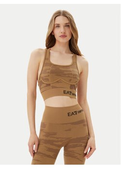 EA7 Emporio Armani Biustonosz sportowy 7W000517 AF13714 U6054 Brązowy ze sklepu MODIVO w kategorii Biustonosze - zdjęcie 180434643