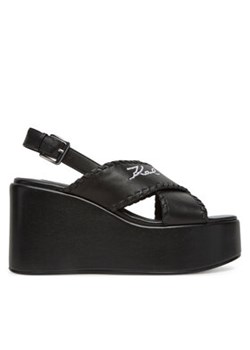 KARL LAGERFELD Sandały Wendy KL33372 Czarny ze sklepu MODIVO w kategorii Sandały damskie - zdjęcie 180434913
