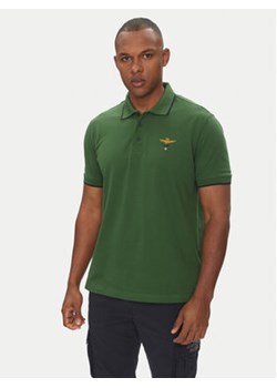 Aeronautica Militare Polo 251PO1308P82 Zielony Regular Fit ze sklepu MODIVO w kategorii T-shirty męskie - zdjęcie 180434954