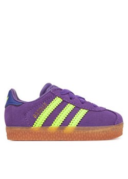 adidas Sneakersy Gazelle Comfort Closure JP7136 Fioletowy ze sklepu MODIVO w kategorii Buty sportowe dziecięce - zdjęcie 180434960