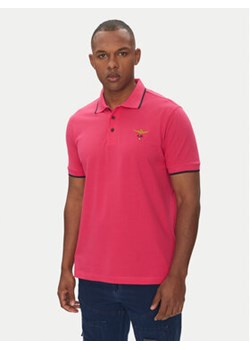Aeronautica Militare Polo 251PO1308P82 Różowy Regular Fit ze sklepu MODIVO w kategorii T-shirty męskie - zdjęcie 180435794